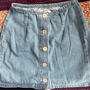 PacSun Light Blue Denim Mini Skirt
